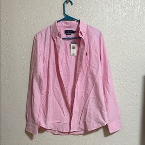 Ralph Lauren Pink Button-Up Shirt